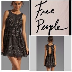 Free People Black Lace Dress